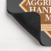 Gesellschaft aggressiv gegen einige Männer Mousepad (Ecke)