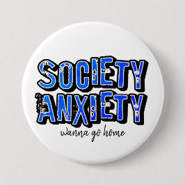 Gesellschaft Angst Button