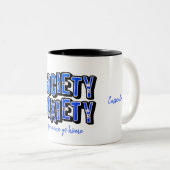 Gesellschaft Angst Zweifarbige Tasse (VorderseiteRechts)