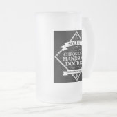 Gesellschaft der Chronisch ansprechenden Ärzte - l Mattglas Bierglas (VorderseiteRechts)