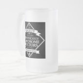 Gesellschaft der Chronisch ansprechenden Ärzte - l Mattglas Bierglas (Vorderseite Links)