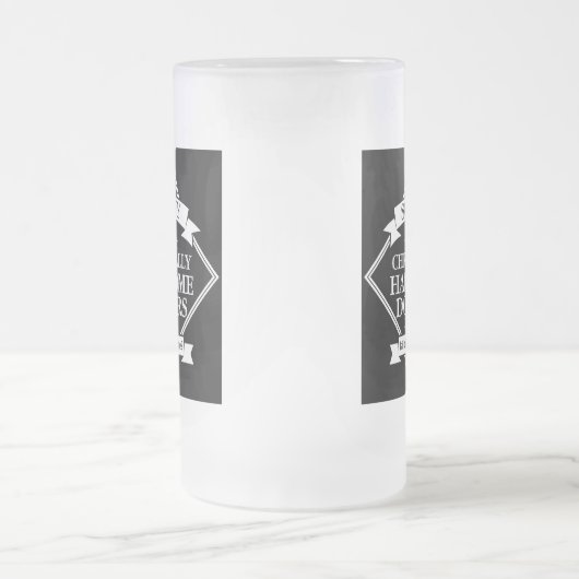 Gesellschaft der Chronisch ansprechenden Ärzte - l Mattglas Bierglas (Mittel)