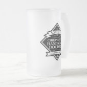 Gesellschaft der Chronisch ansprechenden Ärzte - l Mattglas Bierglas (VorderseiteRechts)