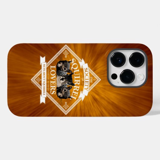 Gesellschaft der Eichhörnchenliebhaber - lustiges Case-Mate iPhone Hülle (Rückseite (Horizontal))