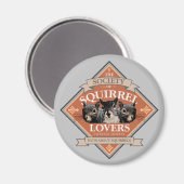 Gesellschaft der Eichhörnchenliebhaber - lustiges Magnet (Vorderseite/Rückseite)