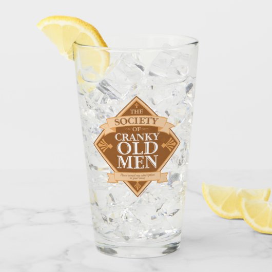 Gesellschaft der kranken alten Männer Glas (Vorderseite Ice)