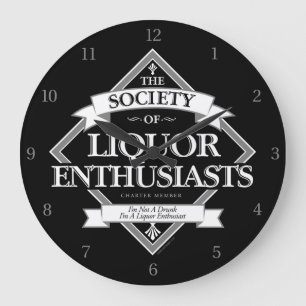 Gesellschaft der Liquor-Enthusiasten Großuhr Große Wanduhr