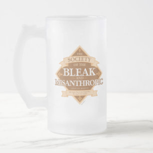 Gesellschaft der Lüge und Misanthropen Mattglas Bierglas