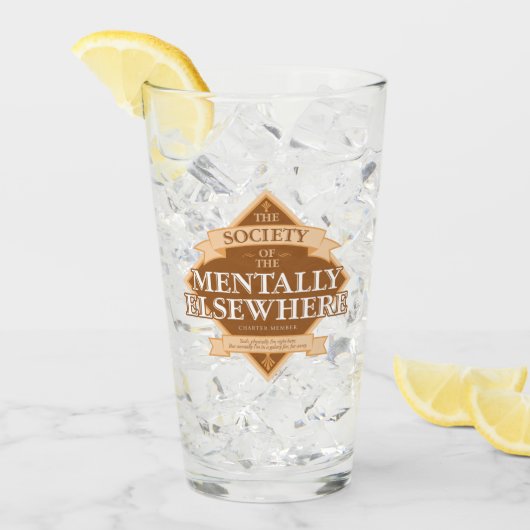 Gesellschaft der Mental Anderswo-Seienden Glas (Vorderseite Ice)