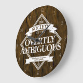 Gesellschaft der offen Unklarheiten Große Wanduhr (Winkel)