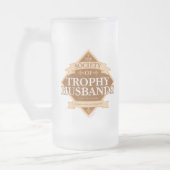 Gesellschaft der Trophy Husbands Mattglas Bierglas (Links)