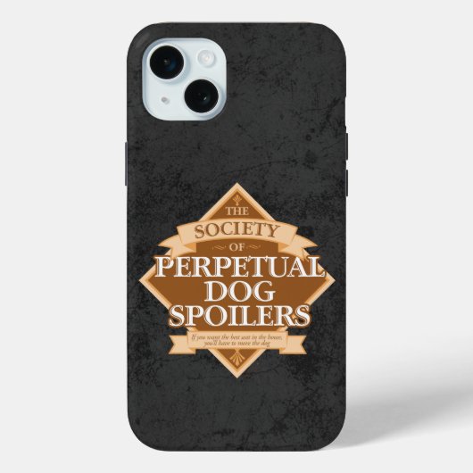 Gesellschaft für ständige Hunde Spoiler Case-Mate  iPhone Hülle (Rückseite)