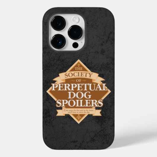 Gesellschaft für ständige Hunde Spoiler Case-Mate iPhone Hülle (Rückseite)