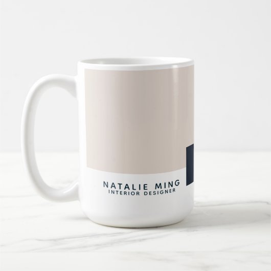 Gesellschaft mit moderner Geometrie Kaffeetasse (Links)