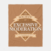 Gesellschaft übermäßiger Mäßigung Fleece Blanket (Vorderseite)