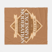 Gesellschaft übermäßiger Mäßigung Fleece Blanket (Vorderseite (Horizontal))