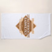 Gesellschaft übermäßiger Mäßigung Strandtuch (Vorderseite)