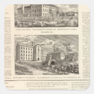 Gesellschaft zur Wasserbestattung Quadratischer Aufkleber