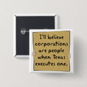 Gesellschaften sind Leute wenn Texas Excutes eins Button (Vorne & Hinten)