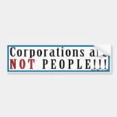 GESELLSCHAFTEN SIND NICHT LEUTE! AUTOAUFKLEBER (Vorne)