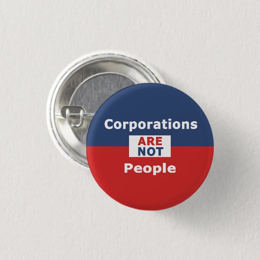 Gesellschaften sind nicht Leute - Knopf Button (Vorne & Hinten)