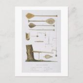 Gesellschaftsinseln: Pangas, Angelhaken und andere Postkarte (Vorderseite)