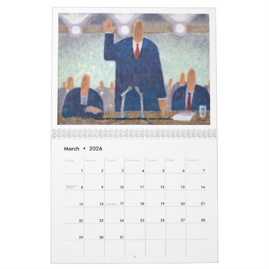 Gesellschaftskalender Kalender (Mär 2026)