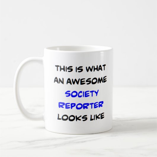 Gesellschaftsreporter, phantastisch kaffeetasse (Links)