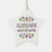 Gesellschaftstänze-Glitzern Keramik Ornament (Rechts)