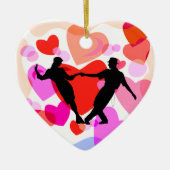 Gesellschaftstänze Keramik Ornament (Vorne)