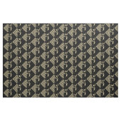 Gesellschaftstänze-Paare auf schwarzem Gewebe Stoff (Yard (91,4 cm))