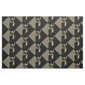 Gesellschaftstänze-Paare auf schwarzem Gewebe Stoff (Fat Quarter (45,7 x 55,9 cm))