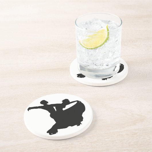 Gesellschaftstänze Sandstein Untersetzer (Seite)