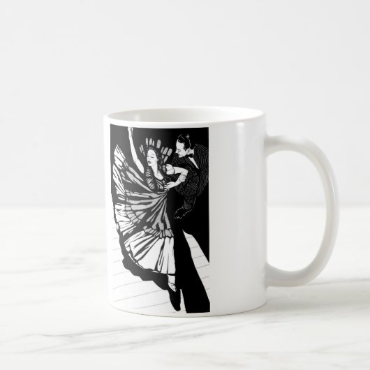 Gesellschaftstänze-Tasse Kaffeetasse (Rechts)
