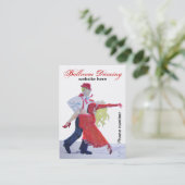 Gesellschaftstänze-Visitenkarten Visitenkarte (Stehend Vorderseite)