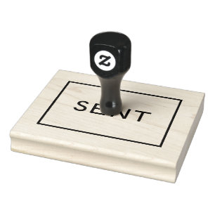 Gesendet Gummistempel