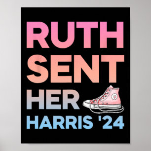 Gesendet ihre Harris 24 Feministin Kamala Frau Prä Poster