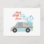 Gesendet mit Liebe Postkarte (Vorderseite)