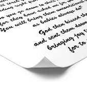 GESENDET VON HEAVEN Gedicht Poster (Ecke)