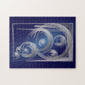 Gesenkelte Fibonacci-Kreise Puzzle (Horizontal)