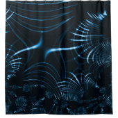 Gesenkelte, scharfe Krallen oder Dornen, royblau Duschvorhang (Vorderseite)