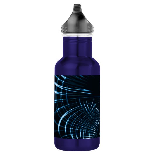 Gesenkelte, scharfe Krallen oder Dornen, royblau Edelstahlflasche (Rechts)