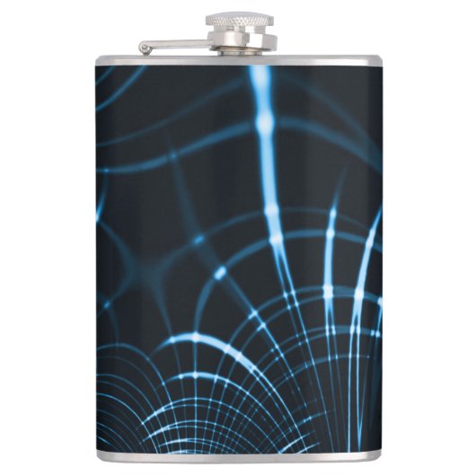 Gesenkelte, scharfe Krallen oder Dornen, royblau Flachmann (Vorderseite)