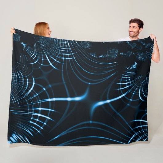 Gesenkelte, scharfe Krallen oder Dornen, royblau Fleecedecke (Beispiel)