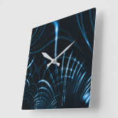 Gesenkelte, scharfe Krallen oder Dornen, royblau Quadratische Wanduhr (Winkel)