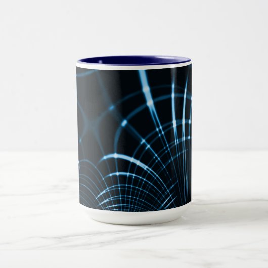 Gesenkelte, scharfe Krallen oder Dornen, royblau Tasse (Zentrum)