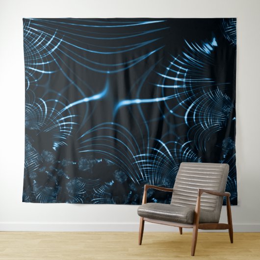 Gesenkelte, scharfe Krallen oder Dornen, royblau Wandteppich (Beispiel (Horizontal))