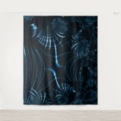 Gesenkelte, scharfe Krallen oder Dornen, royblau Wandteppich (Vorderseite)