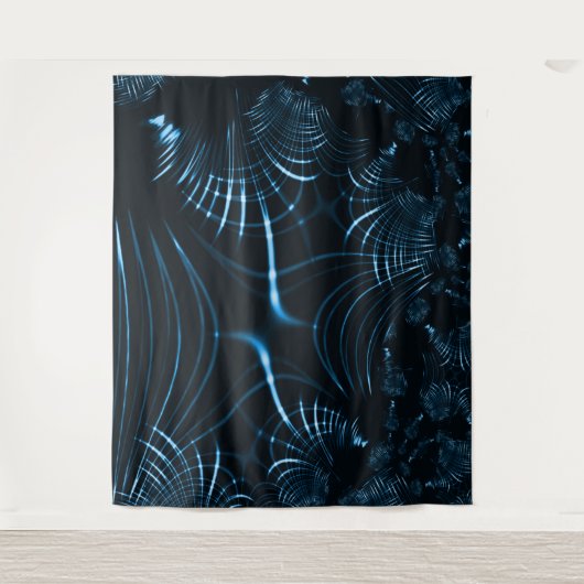 Gesenkelte, scharfe Krallen oder Dornen, royblau Wandteppich (Vorderseite)