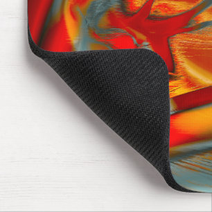 Gesenkelte Stangen in gekratzter Orange bis Rot au Mousepad